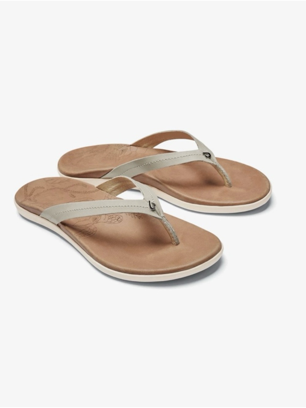 Olukai Womens Honu Tapa Golden Sand Size 9